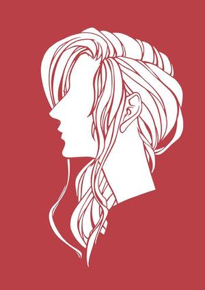 濃藍（nolan） (nashie210v0)さんの化粧品パッケージに使用する女性の横顔イラストへの提案