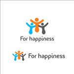 queuecat (queuecat)さんの就労準備型放課後等デイサービス『For happiness』のロゴへの提案
