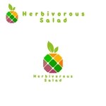 taguriano (YTOKU)さんの飲食店　サラダ　カフェ　　店舗名（Herbivorous　Salad)のロゴへの提案