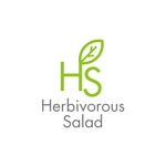LHRSさんの飲食店　サラダ　カフェ　　店舗名（Herbivorous　Salad)のロゴへの提案