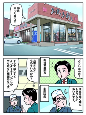 ゆめの-よう (yumeno-yo)さんの整骨院ホームページ用の4コマ漫画制作の依頼への提案