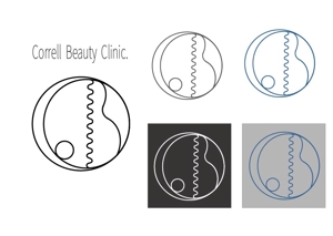 nora-mie ()さんの新規開院するクリニック「 Correll Beauty Clinic.」のロゴマークとフォントデザインへの提案