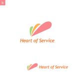 株式会社ティル (scheme-t)さんの「Heart・of・Service」のロゴ作成への提案
