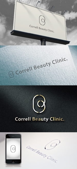 k_31 (katsu31)さんの新規開院するクリニック「 Correll Beauty Clinic.」のロゴマークとフォントデザインへの提案