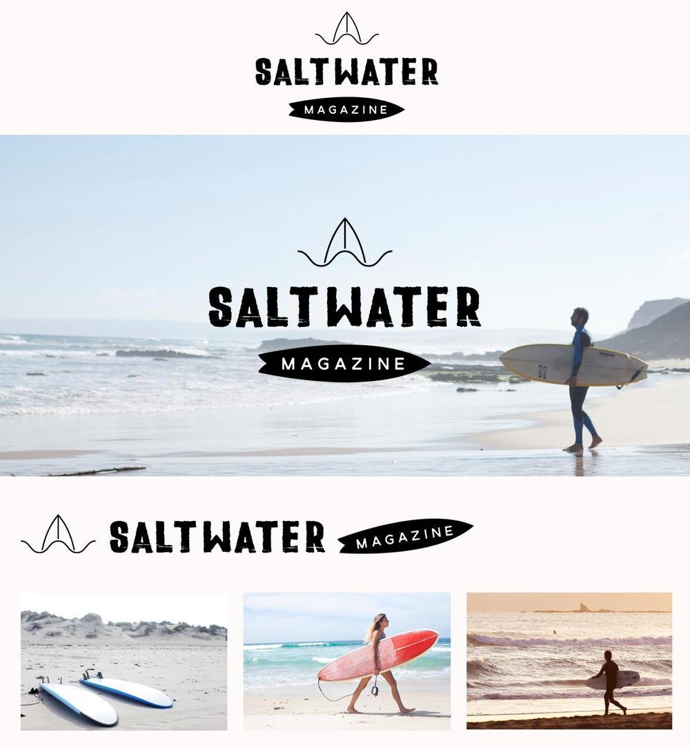 ウェブマガジン「Saltwater Magazine」のロゴ制作