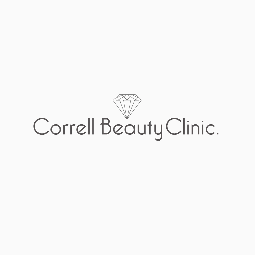 新規開院するクリニック「 Correll Beauty Clinic.」のロゴマークとフォントデザイン