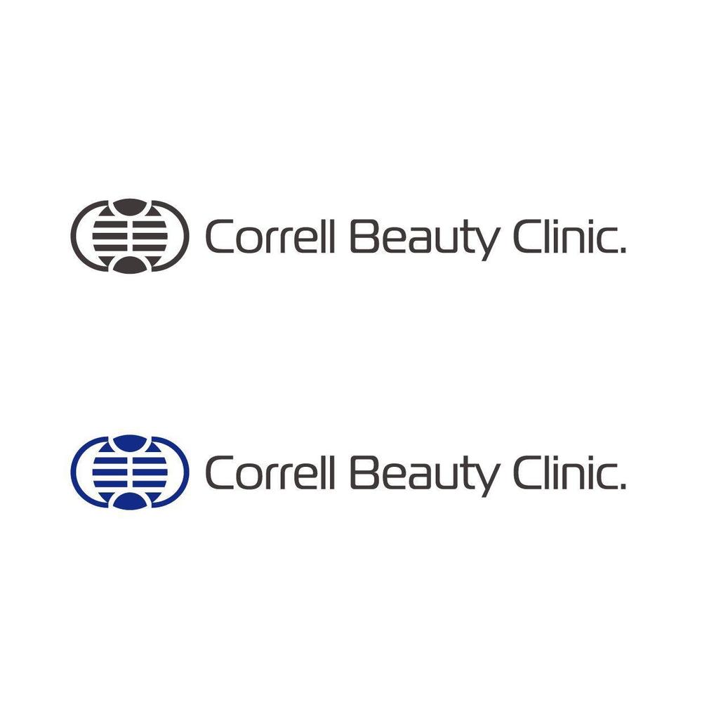 新規開院するクリニック「 Correll Beauty Clinic.」のロゴマークとフォントデザイン