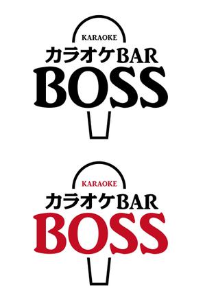 HMkobo (HMkobo)さんのカラオケBARの「BOSS」というお店のロゴへの提案