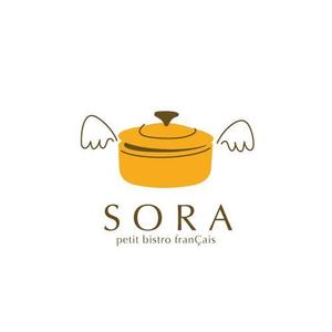 kids (kids)さんの「petit bistro franÇais　SORA」のロゴ作成への提案