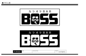 K-Design (kurohigekun)さんのカラオケBARの「BOSS」というお店のロゴへの提案