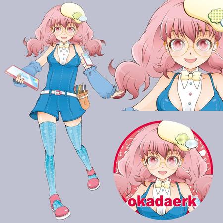 OKADAerk　オカダエリコ (okadaerk)さんの若い女性のイラストへの提案