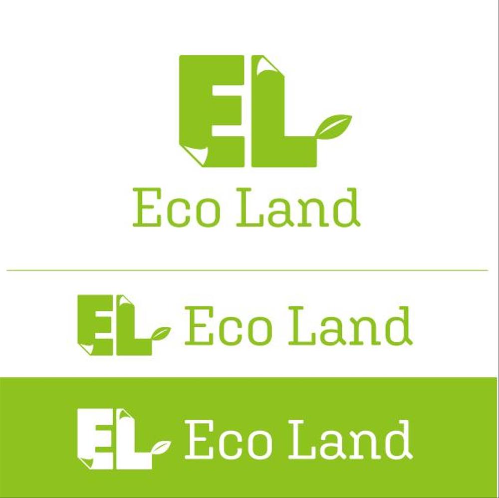 紙100%のエコ商品を製造する「Eco Land」のロゴ