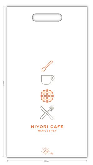 Pepper (ideogram)さんのアメリカンワッフル専門店の手提げビニル袋のデザインへの提案