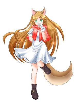 吉山みかん ()さんの人差し指で鼻の下をこする少女のキャラクターデザインへの提案