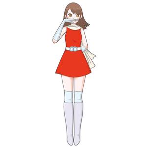 人差し指で鼻の下をこする少女のキャラクターデザインの事例 実績 提案一覧 Id イラスト制作の仕事 クラウドソーシング ランサーズ