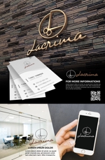 ark-media (ark-media)さんのヘアサロン　「Lacrima」　のロゴへの提案
