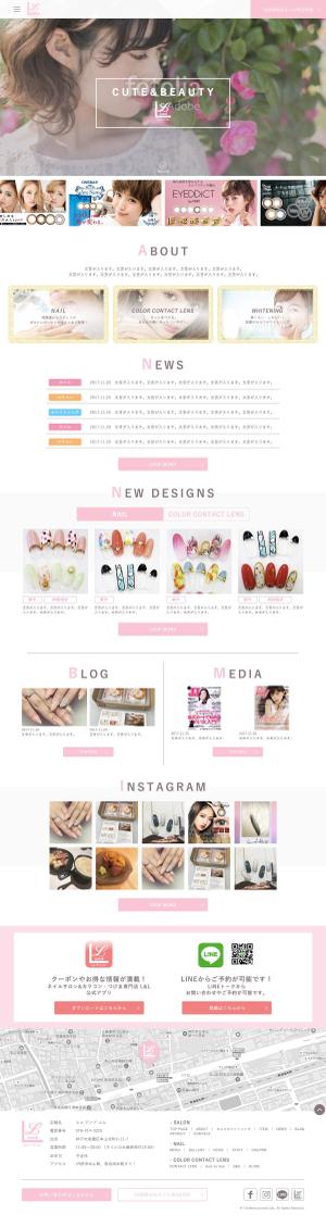 ultimasystem (ultimasystem)さんのネイル×カラコン♪　オフィシャルサイト立ち上げに伴いTOPデザイン案募集！！への提案