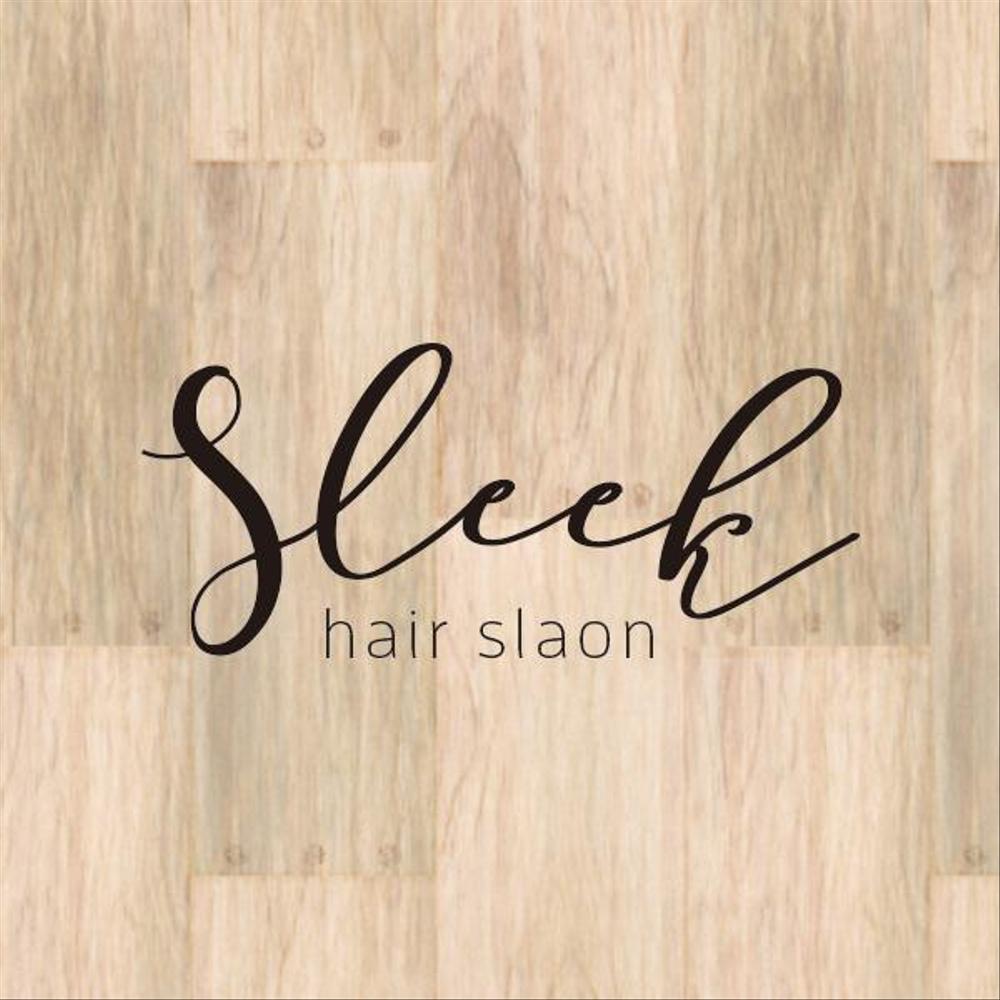 美容室「sleek」のロゴ