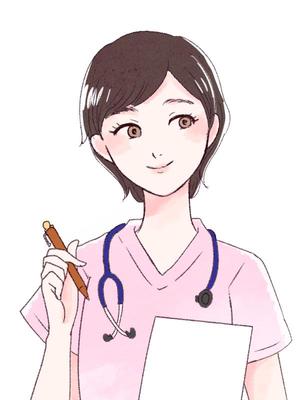 いつきみほ (waka_atata)さんの大人っぽい看護師（女性）のイラストへの提案