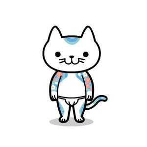 tosdesign (tosdesign)さんの刺青柄の猫のキャラクターデザインへの提案