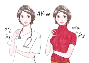 鈴木仁美 (eyene_sterne)さんの大人っぽい看護師（女性）のイラストへの提案