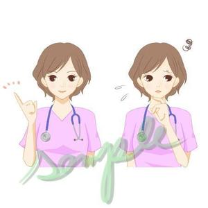 ネコユ ()さんの大人っぽい看護師（女性）のイラストへの提案