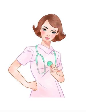 Pon-ta (pontacos)さんの大人っぽい看護師（女性）のイラストへの提案