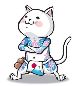 虎屋 (torayuki)さんの刺青柄の猫のキャラクターデザインへの提案