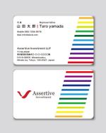 k0518 (k0518)さんのベンチャーキャピタル「Assertive Investment LLP」の名刺製作　への提案