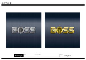 K-Design (kurohigekun)さんのカラオケBARの「BOSS」というお店のロゴへの提案