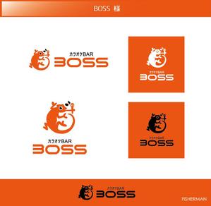 FISHERMAN (FISHERMAN)さんのカラオケBARの「BOSS」というお店のロゴへの提案