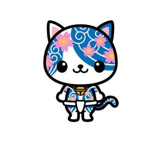 Le-ciel (gui_le-ciel)さんの刺青柄の猫のキャラクターデザインへの提案