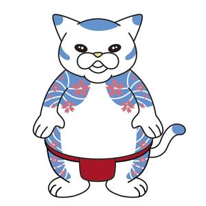 tongkeさんの刺青柄の猫のキャラクターデザインへの提案