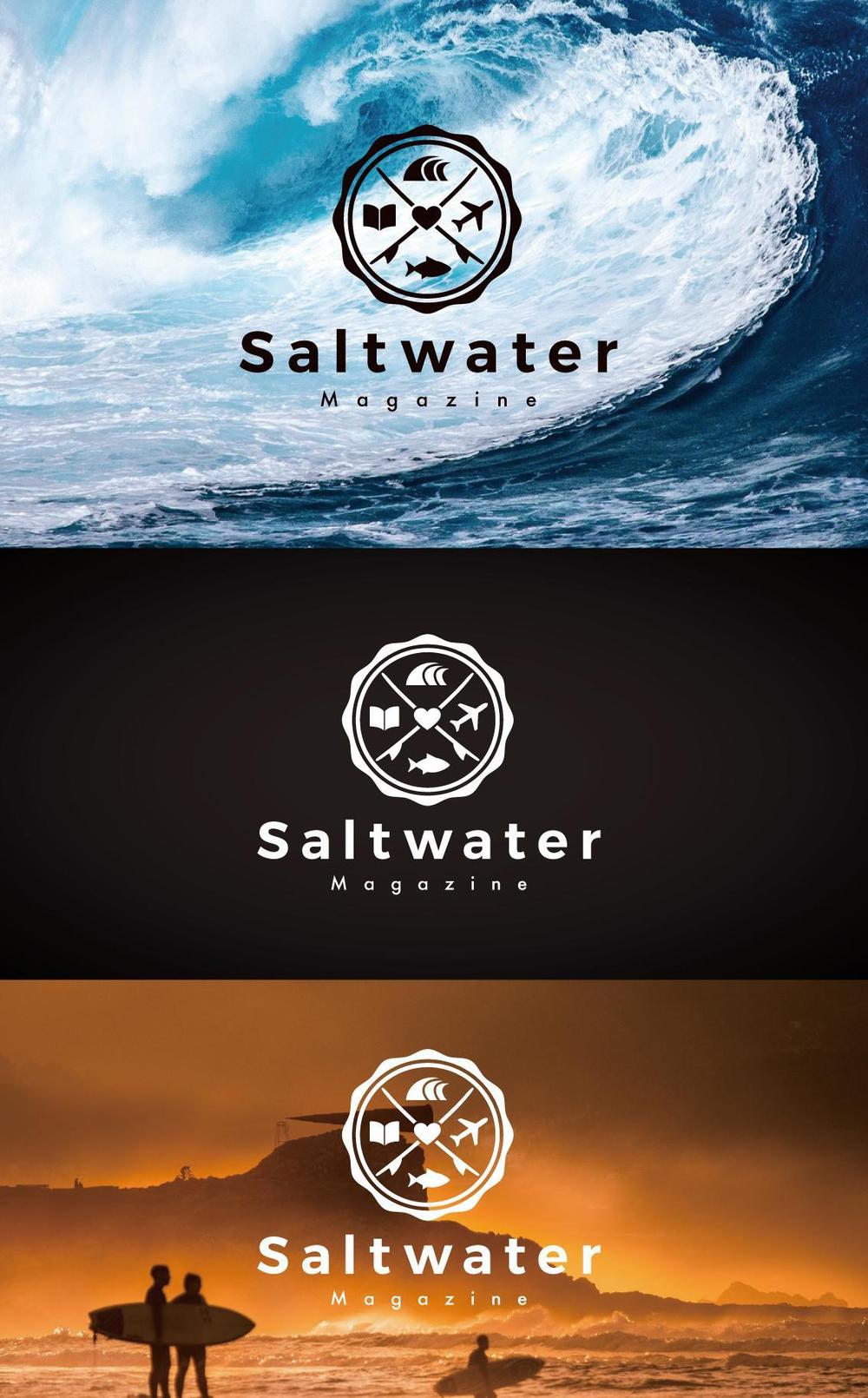 ウェブマガジン「Saltwater Magazine」のロゴ制作