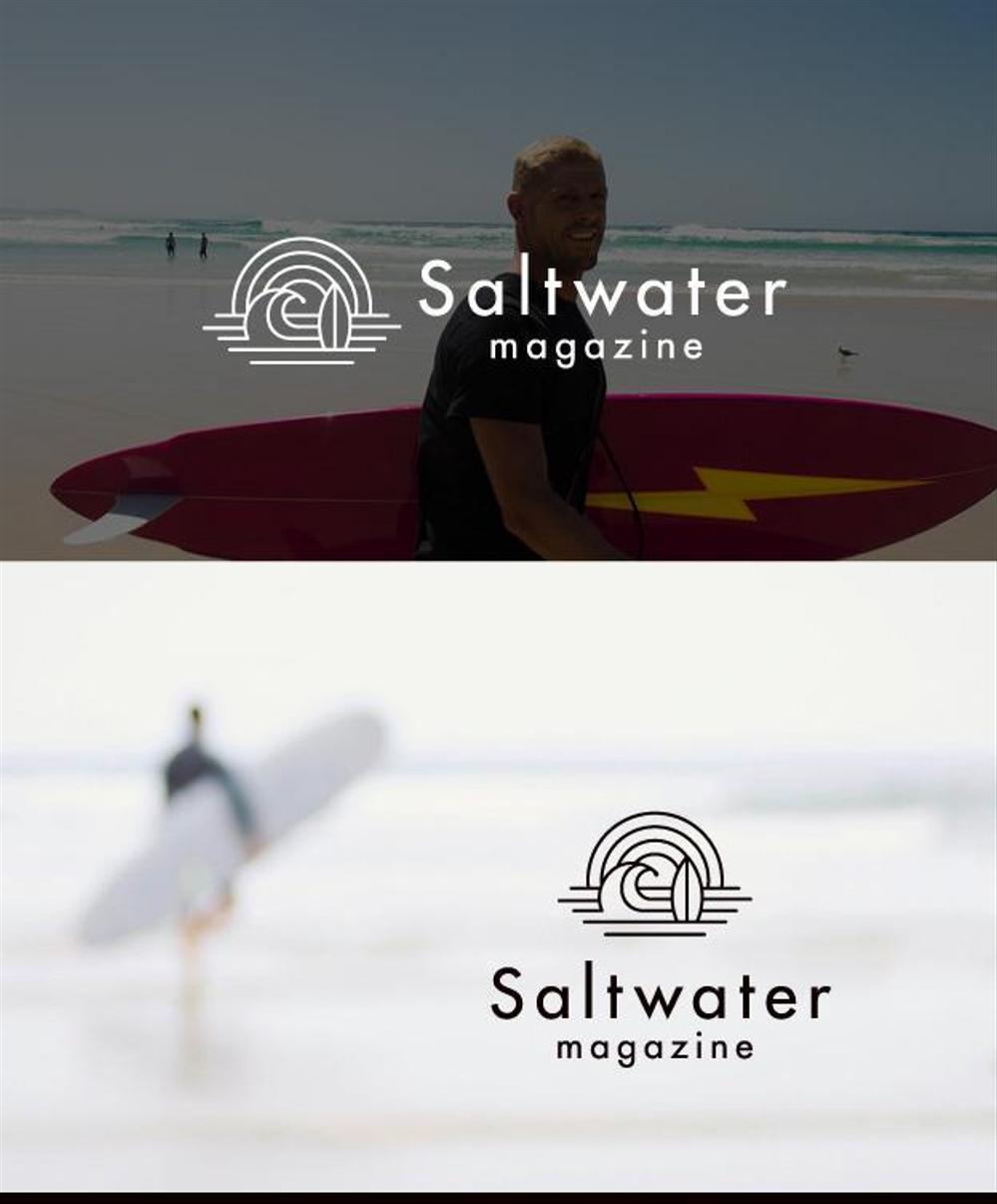 ウェブマガジン「Saltwater Magazine」のロゴ制作