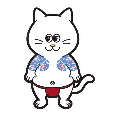 Tongkeさんの事例 実績 提案 刺青柄の猫のキャラクターデザイン Wataru S様こ クラウドソーシング ランサーズ