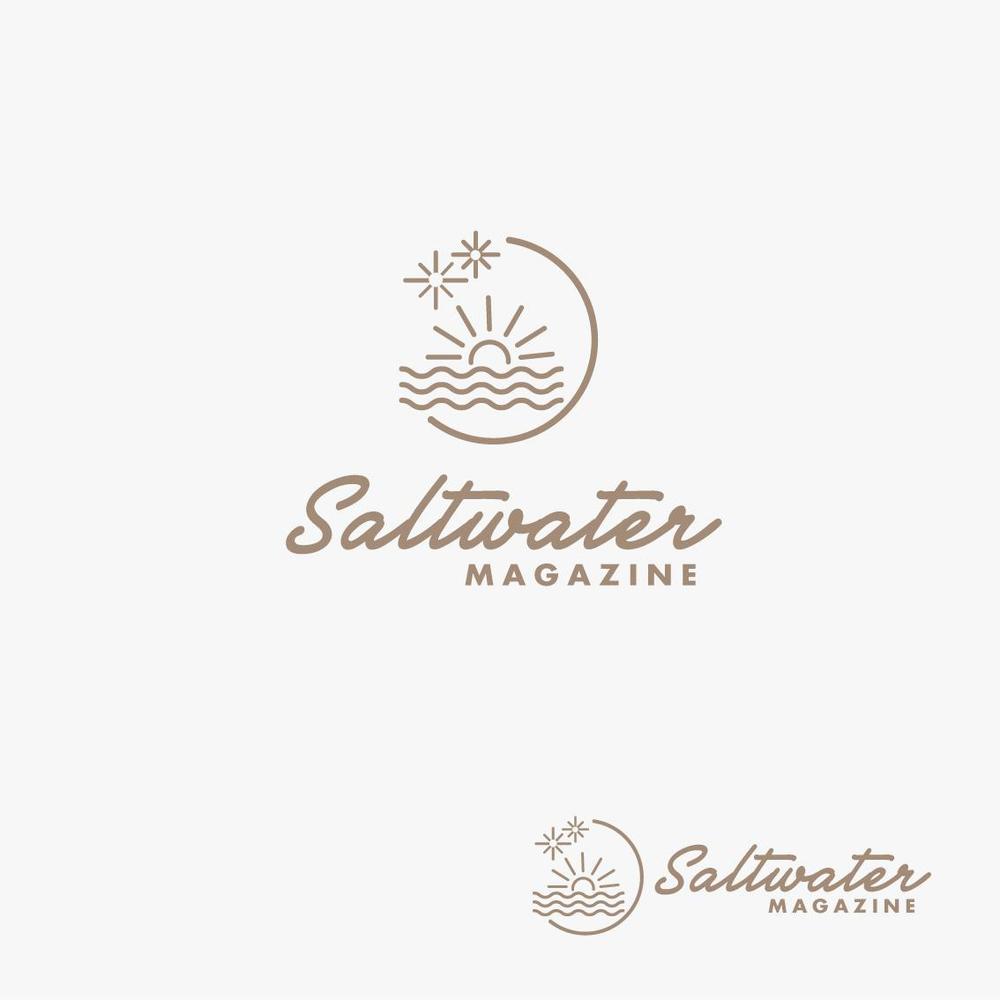 ウェブマガジン「Saltwater Magazine」のロゴ制作