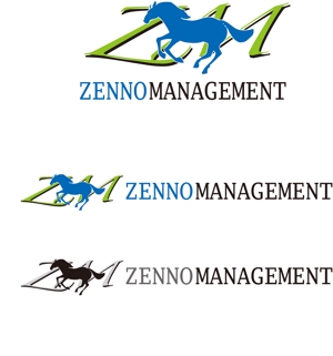 soramomoさんの「ZENNO MANAGEMENT」のロゴ作成への提案