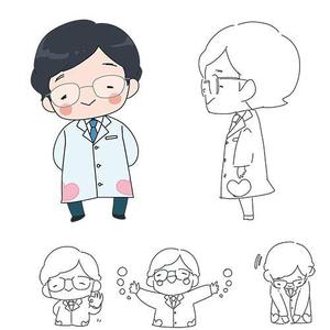 にこ (N_niko)さんの希少がんセンターのキャラクターデザインへの提案