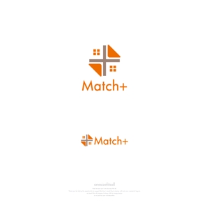 onesize fit’s all (onesizefitsall)さんの住宅ブランドネーム「Match＋」のロゴへの提案