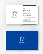 kame (kamekamesan)さんの不動産会社「Recnnect株式会社」の名刺のデザインへの提案