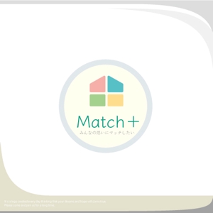 魔法スタジオ (mahou-phot)さんの住宅ブランドネーム「Match＋」のロゴへの提案