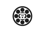 なべちゃん (YoshiakiWatanabe)さんの【簡単です！】家紋に文字を入れ込むだけ。　金の豆の家紋ロゴへの提案