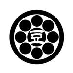 sumiyochi (sumiyochi)さんの【簡単です！】家紋に文字を入れ込むだけ。　金の豆の家紋ロゴへの提案