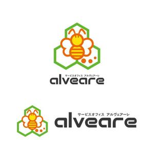 perles de verre (perles_de_verre)さんのサービスオフィス「alveare（アルヴェアーレ）」のロゴへの提案