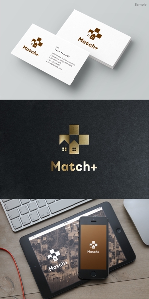 na_86 (na_86)さんの住宅ブランドネーム「Match＋」のロゴへの提案