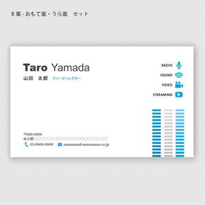 ハナトラ (hanatora)さんのフリーディレクターの名刺デザインへの提案