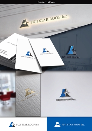 hayate_design ()さんの屋根瓦製造ﾒｰｶｰ「フジスレート株式会社」の海外新会社「FUJI STAR ROOF Inc.」のロゴマーク作成への提案
