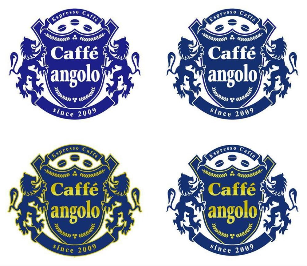 Café　angolo のロゴ作成