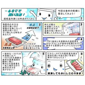 chinta (yuchika)さんの冷凍庫販促チラシのコマ漫画制作への提案